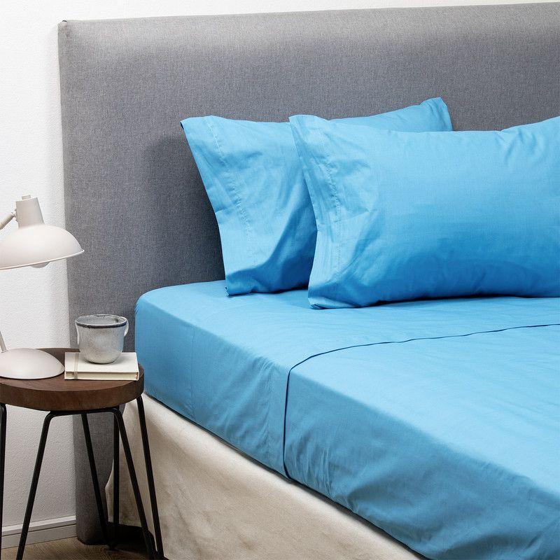 PACK 2 SABANAS ARTHOME BLANCA + CELESTE 1 PLAZA-4