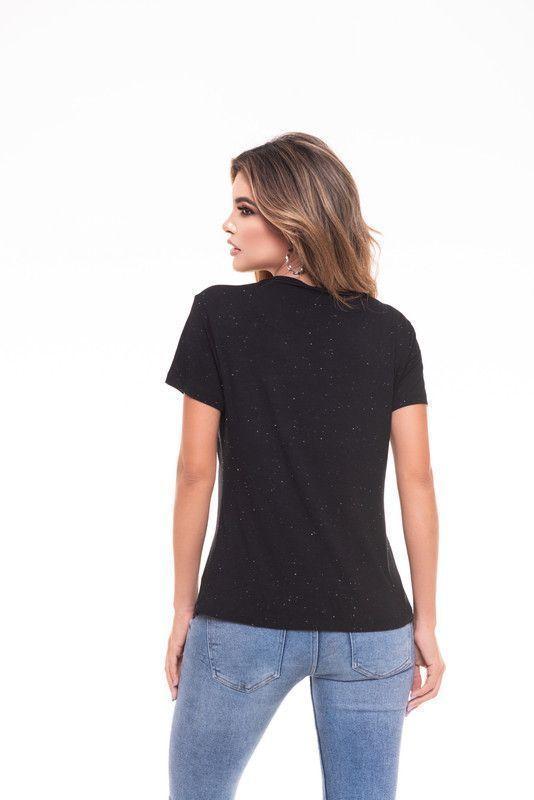 POLERA CHOKER BORDADA SKULL BLACK RC-2-2