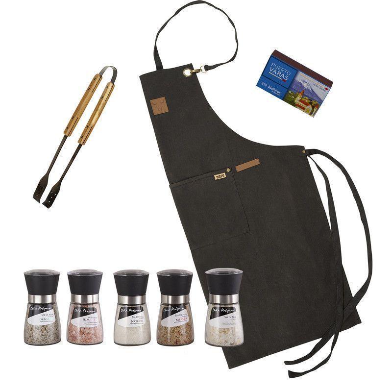 Set Parrillero 166 WAYU + Mix Sales Gourmet 8 Piezas Profesional-0