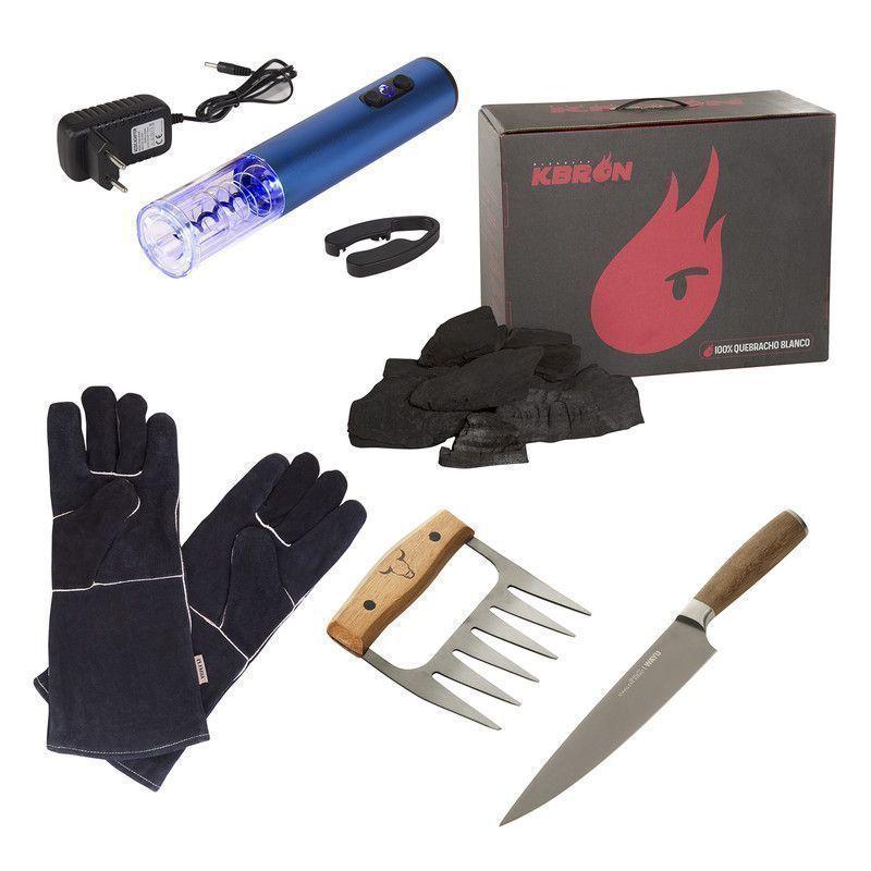Set Parrillero 322  Wayu 5 Piezas Profesional-0
