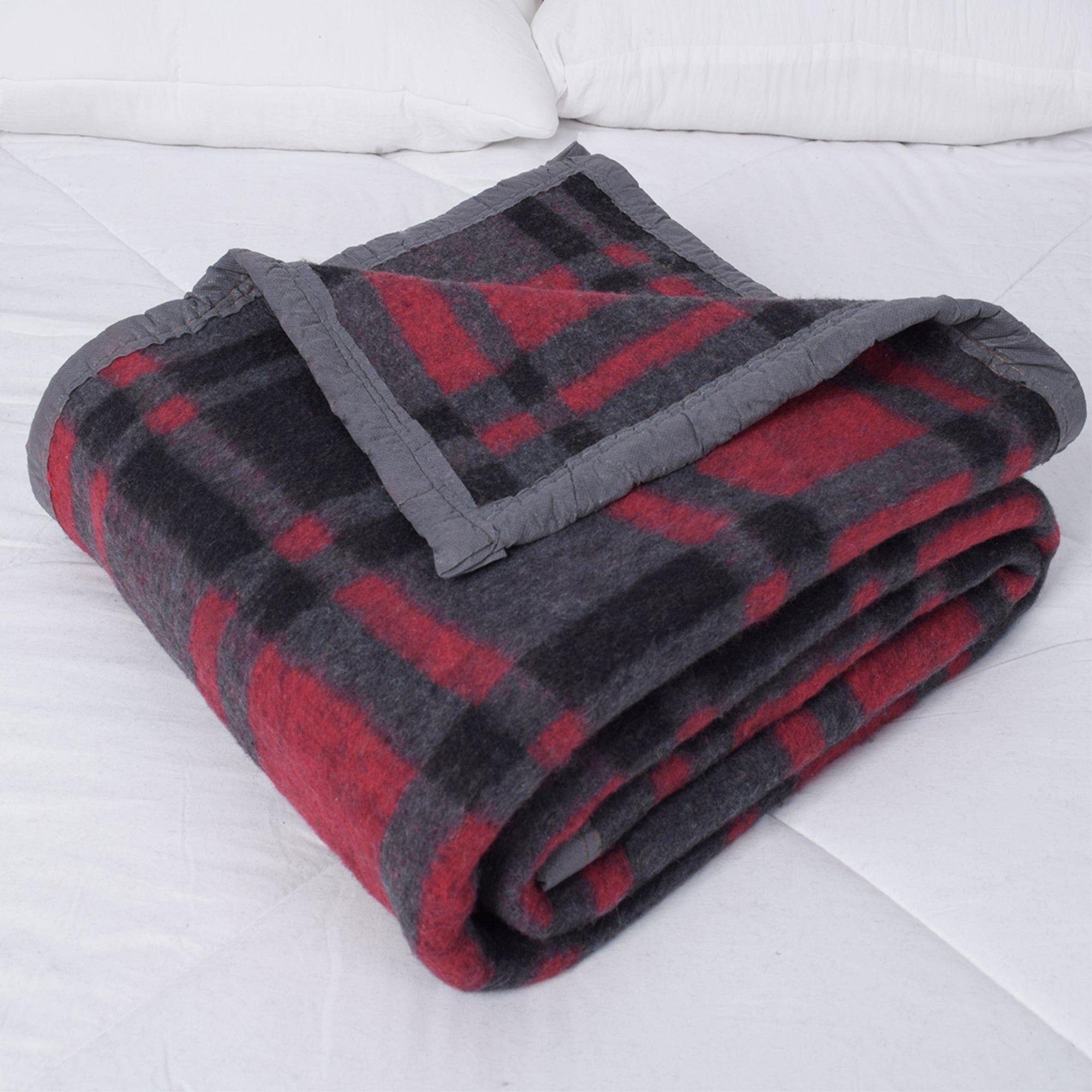Frazada Térmica Nórdica 2 Plazas Roja 200x210 cm-5