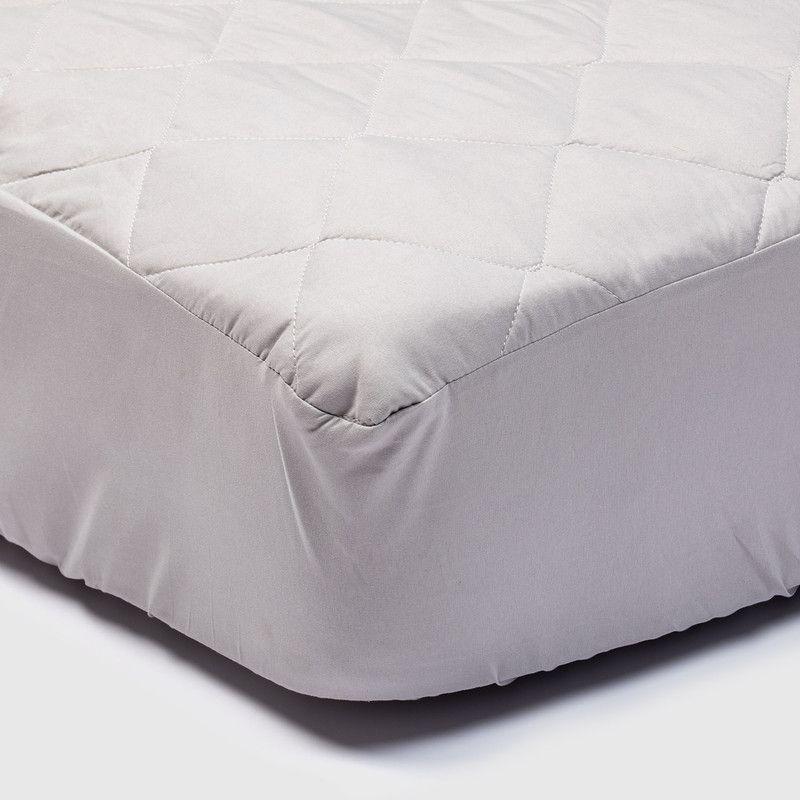 Cubrecolchon + Faldon + Sabana Gris 1 Plaza-4