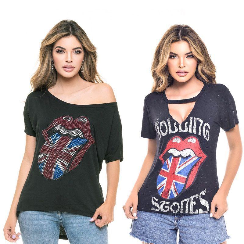 Pack 2 Poleras, Choker y Hombro a Hombro  Rock Caviar 26-0