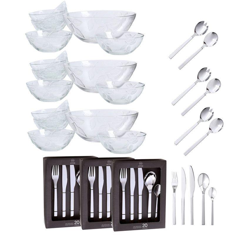 Set Cuchilleria 87 Piezas Acero Inoxidable Arthome CUC27-0