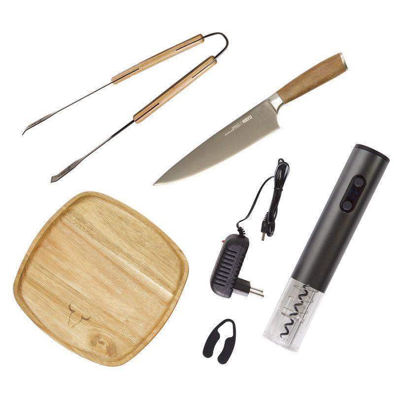 Set Parrillero 156 WAYU + Sacacorcho Recargable-0
