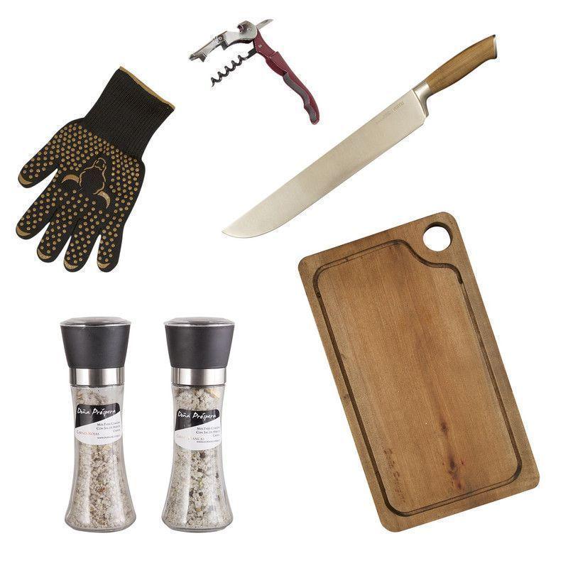 Set Parrillero 219 Wayu + Mix Sales Gourmet 6 Piezas-0
