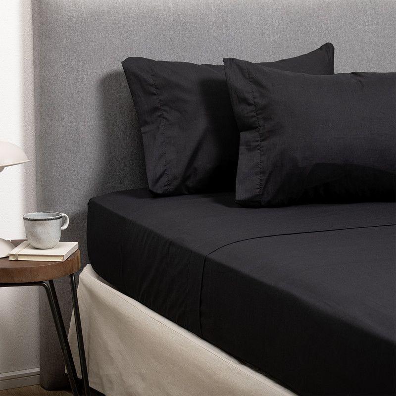 PACK 2 SABANAS ARTHOME CELESTE + NEGRO 2 PLAZAS-4