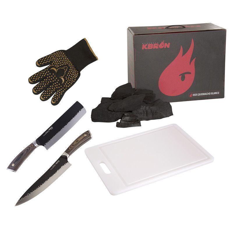 Set Parrillero 298  Wayu 5 Piezas Profesional-0