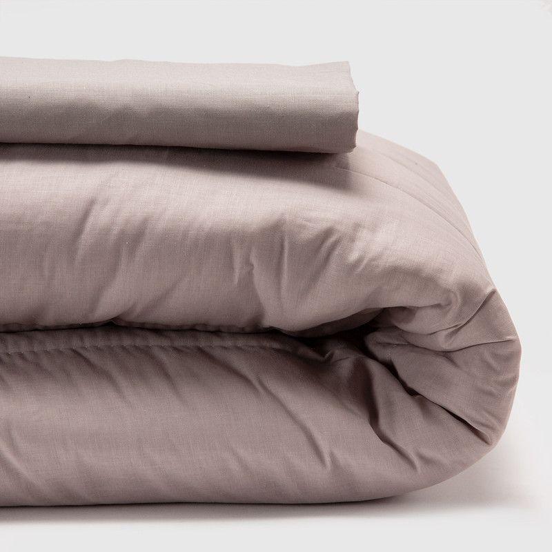 COMBO 55 PLUMON BICOLOR GRIS NEGRO 2 PLAZAS-5