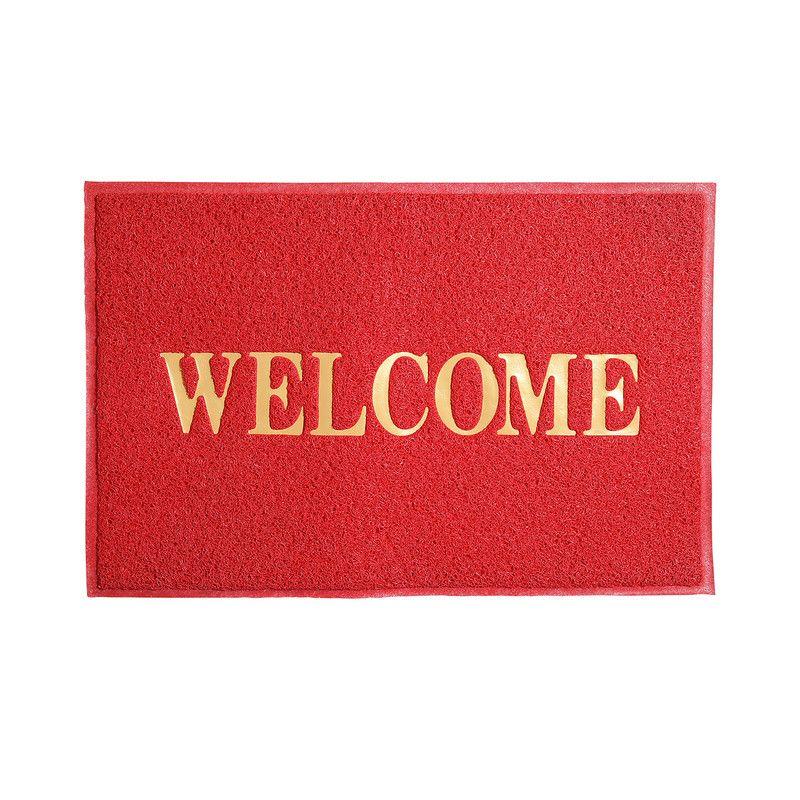 LIMPIAPIES WELCOME COLOR ROJO 90x60 cm ARTHOME-0