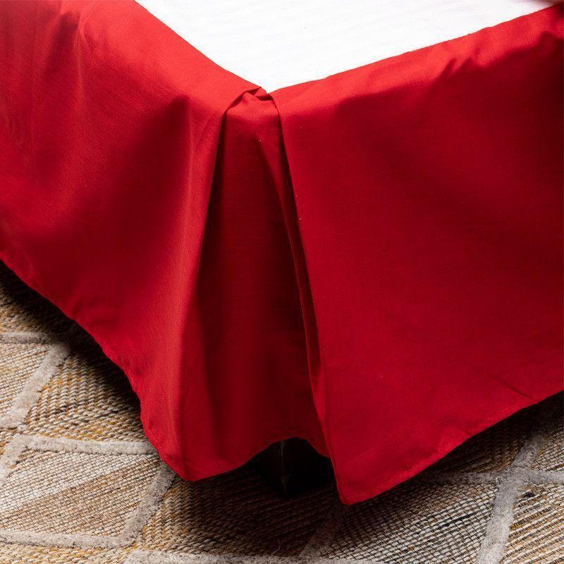 Cubrecolchon + Faldon + Sabana Roja 1 Plaza-6