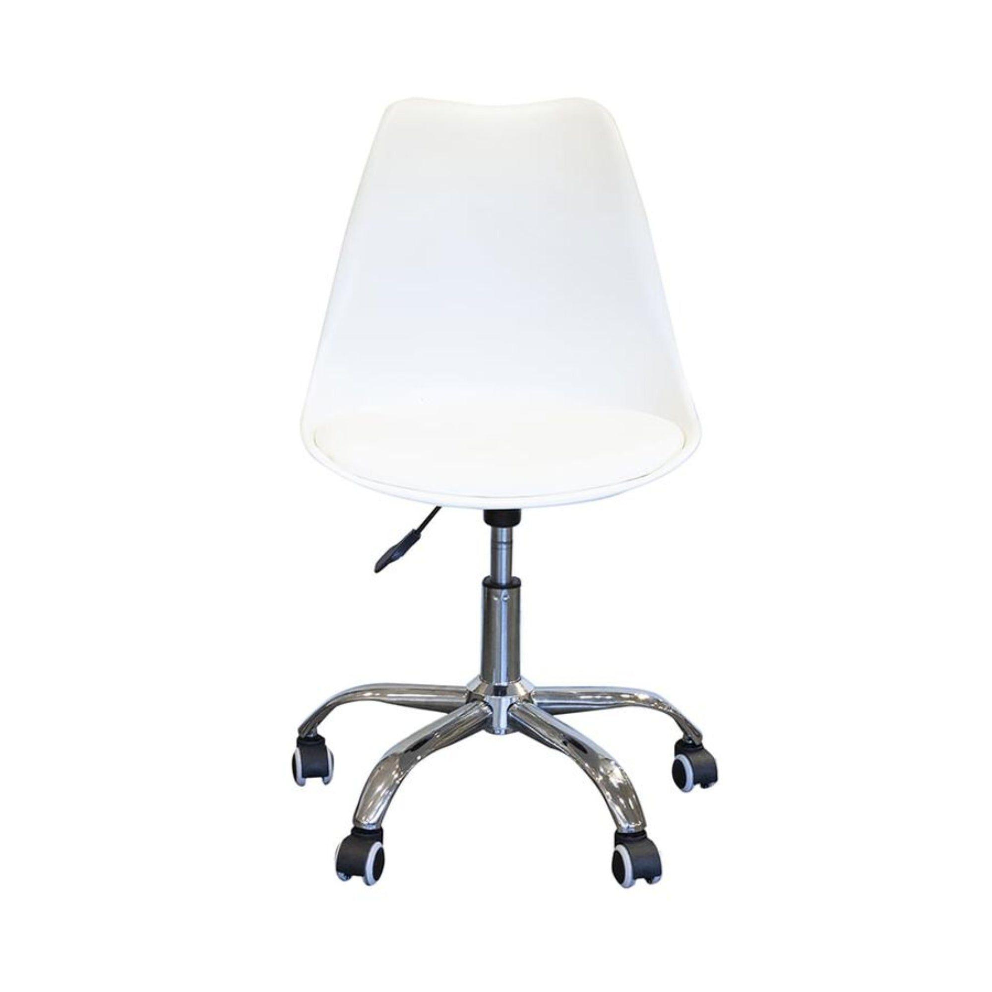 Silla de Oficina Ergonómica Shanghai Blanca Altura Ajustable-4
