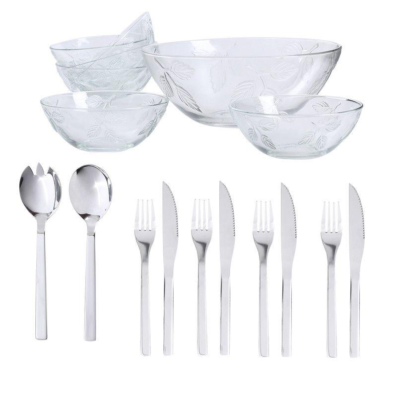 Set De Mesa 17 Piezas Acero Inoxidable Arthome CUC36-0