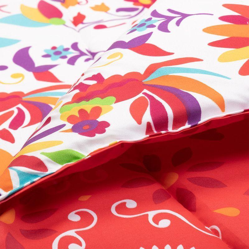 Plumon Mexico Rojo 2 Pl + Pack Almohadas Negra Arthome-5