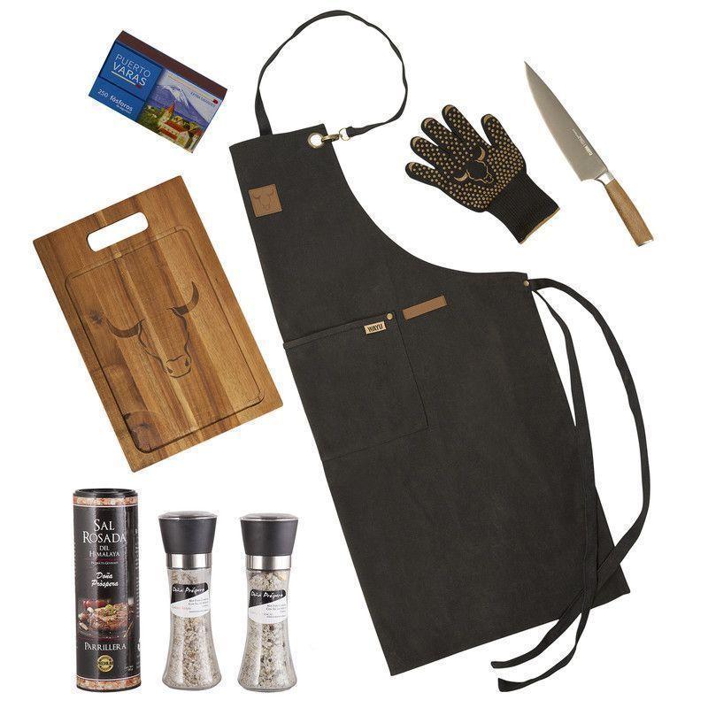 Set Parrillero 195 WAYU + Mix Sales Gourmet 8 Piezas-0