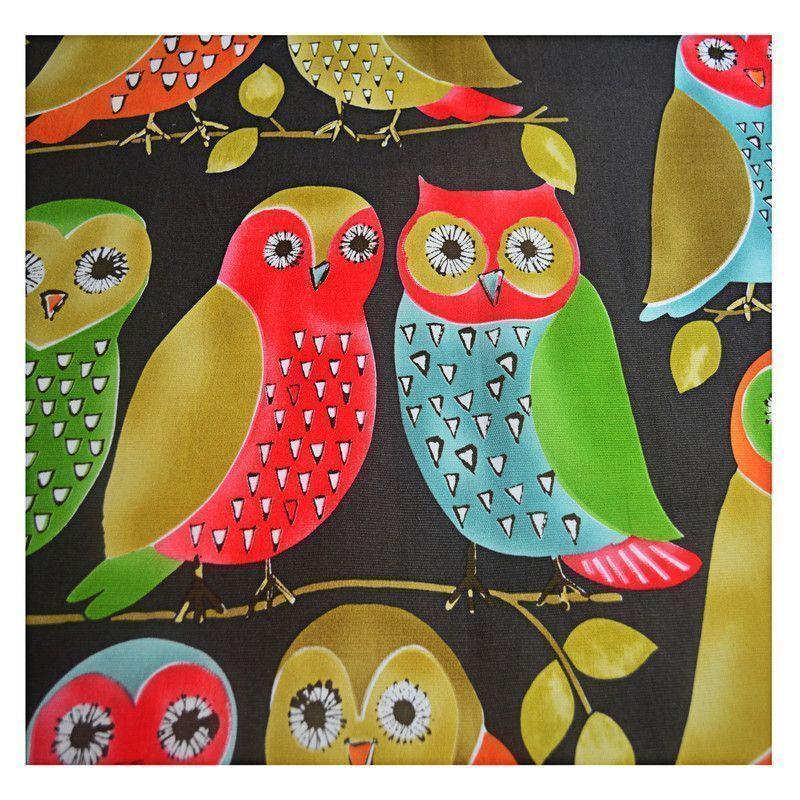 Mantel Rectangular buho fondo negro 200 cm x 150 cm-3