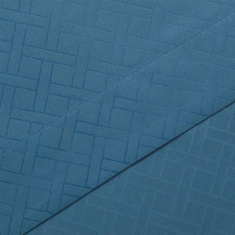 JUEGO DE SABANAS ARTHOME 2 PLAZAS AZUL CON RELIEVE MICROFIBRA-3