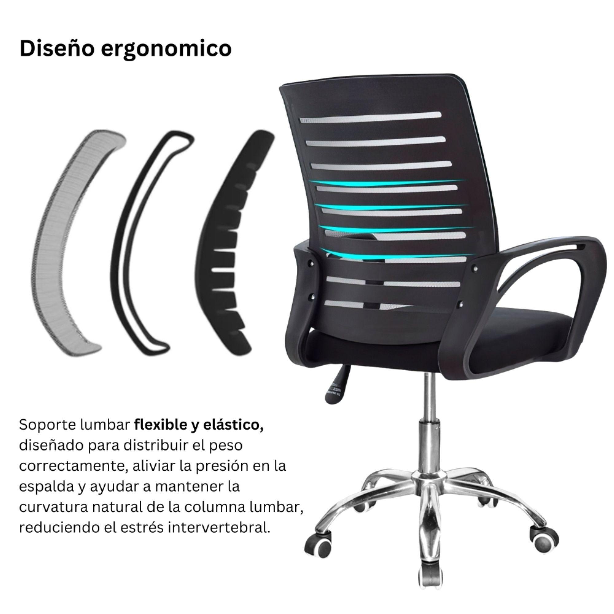SILLA DE OFICINA EJECUTIVA BUDAPEST ERGONOMICA COLOR NEGRO BM-807-2