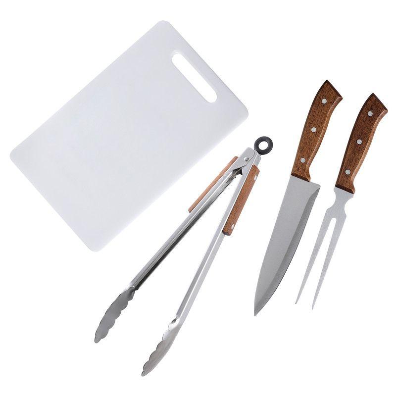 Set Parrilla 4 Piezas Acero Inoxidable Arthome PAR78-0