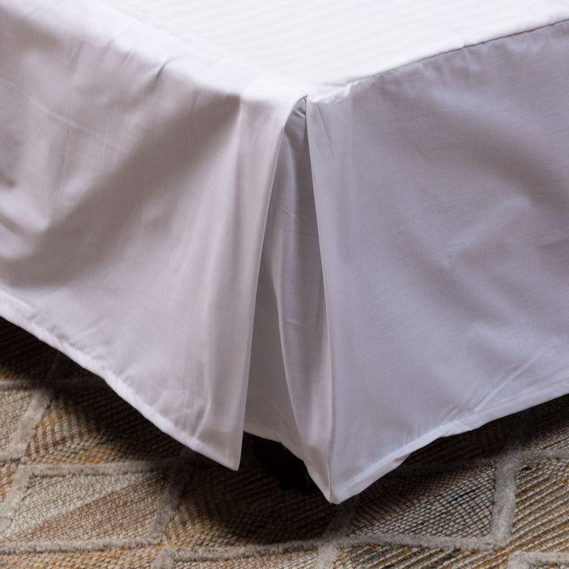 Cubrecolchon Turquesa + Faldon + Sabana Blanca 2 Plazas-5