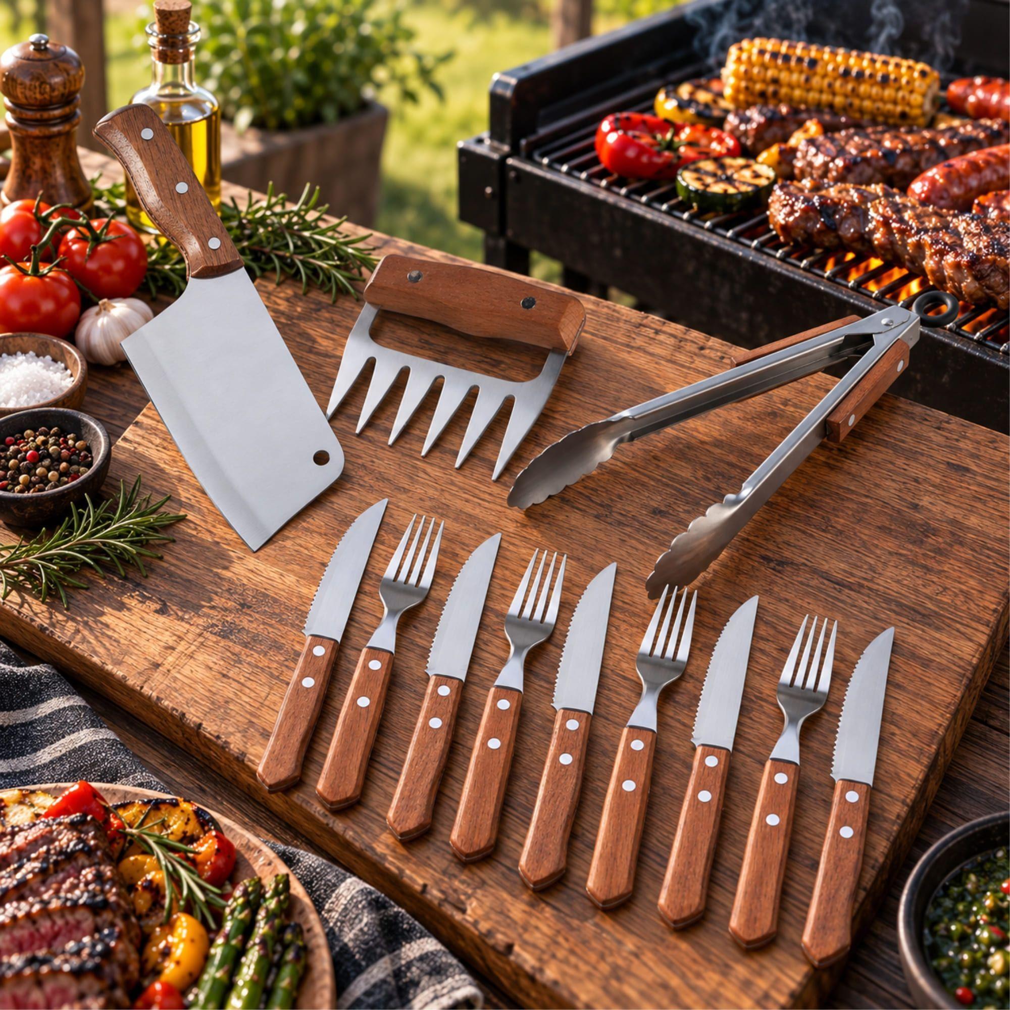 Set Parrilla 11 Piezas Acero Inoxidable Arthome PAR66-8