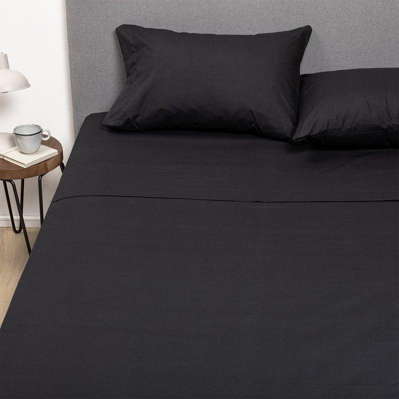 PACK 2 SABANAS ARTHOME CELESTE + NEGRO 1 PLAZA-2