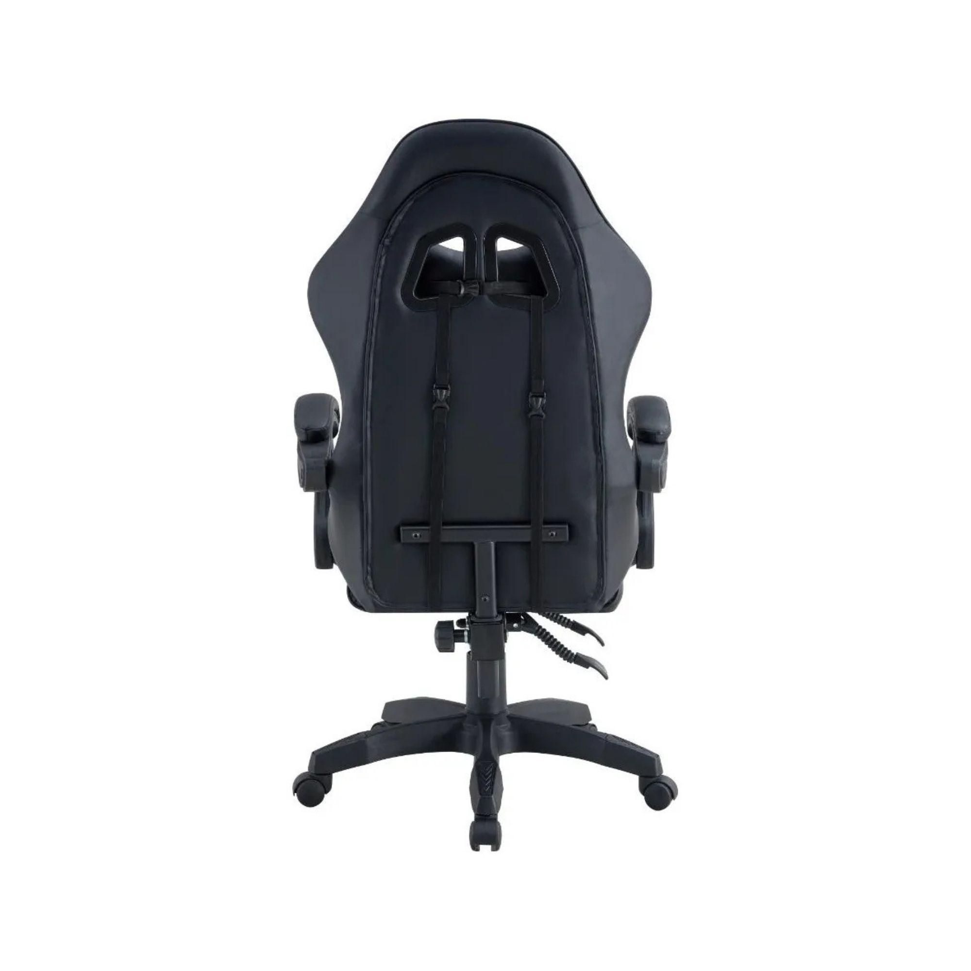 Silla Gamer Tokio Ergonómica Negro Reclinable Con Cojines-7