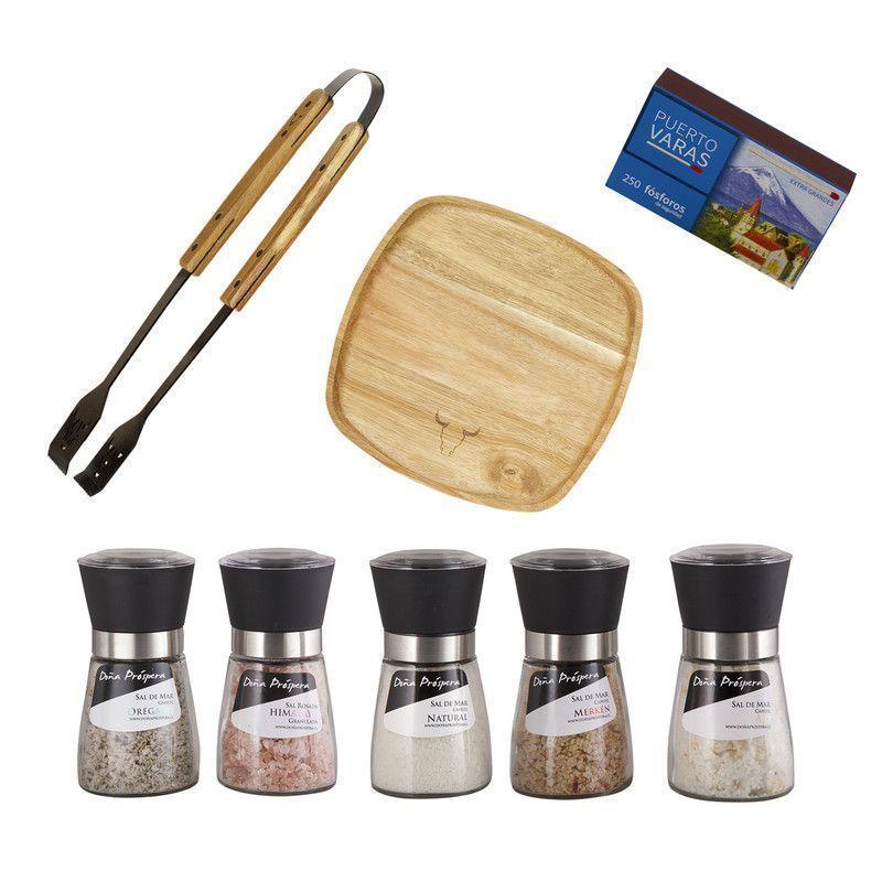 Set Parrillero 168 WAYU + Mix Sales Gourmet 8 Piezas-0