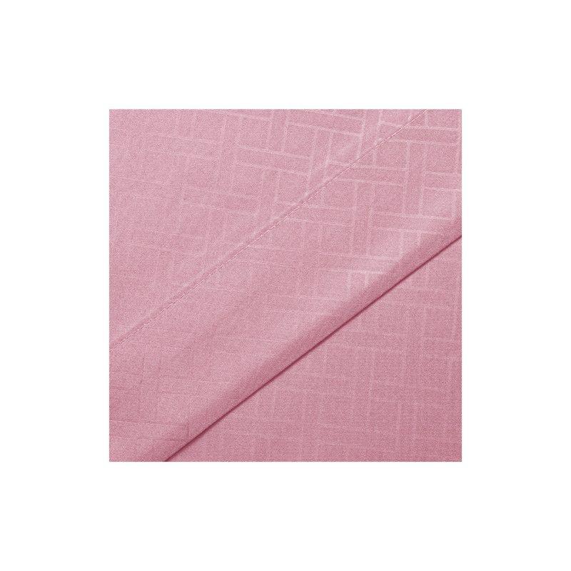 JUEGO DE SABANAS ARTHOME 1.5 PLAZA ROSADA CON RELIEVE - MICROFIBRA 80G -2