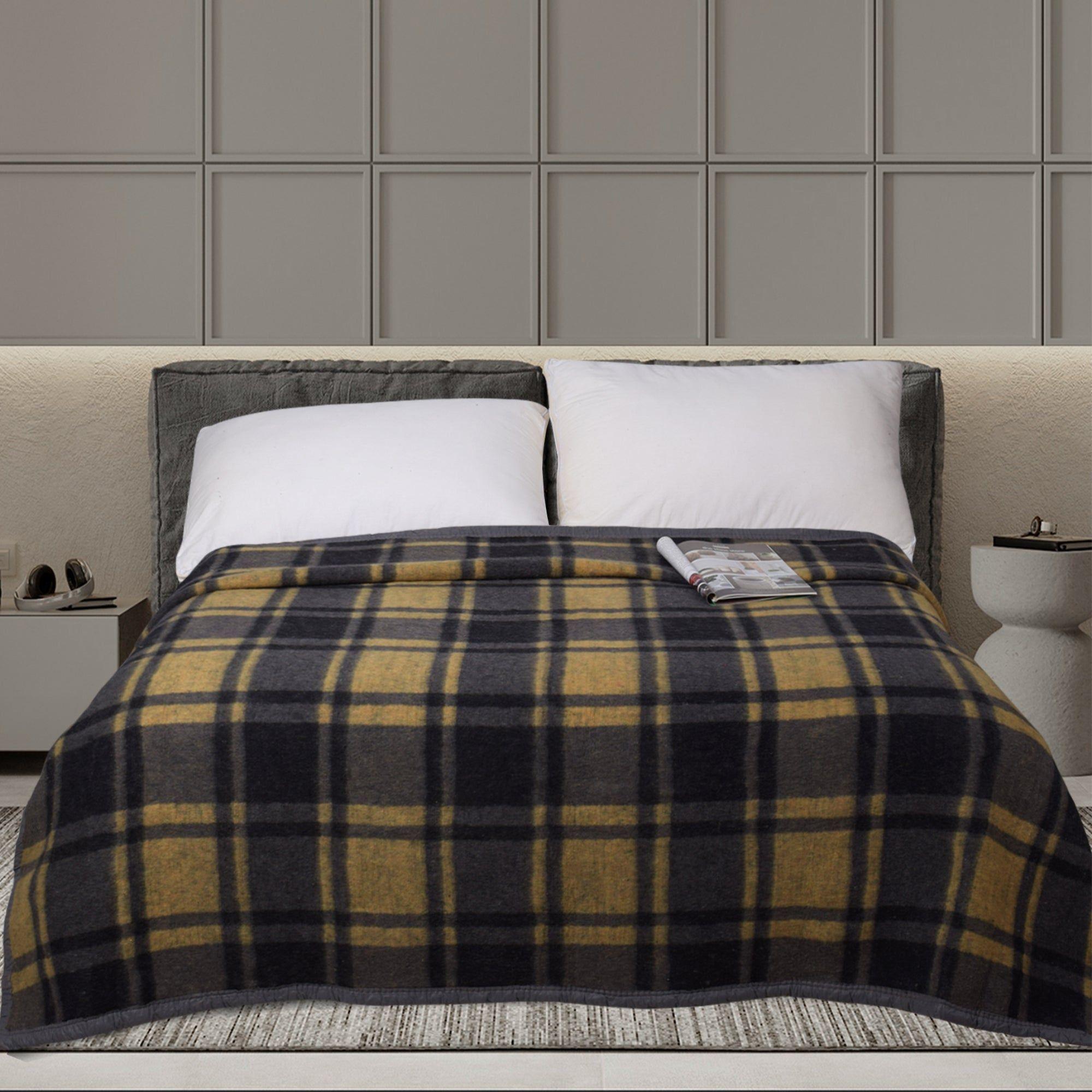 Frazada Térmica Nórdica 2 Plazas Amarilla 200x210 cm-5
