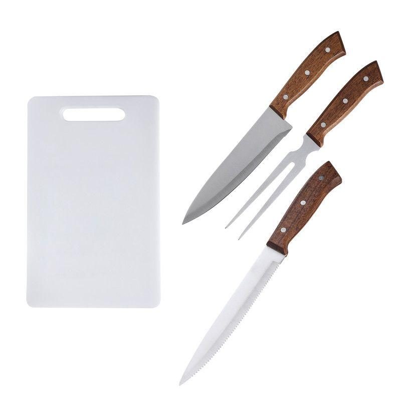 Set Parrilla 4 Piezas Acero Inoxidable Arthome PAR74-0