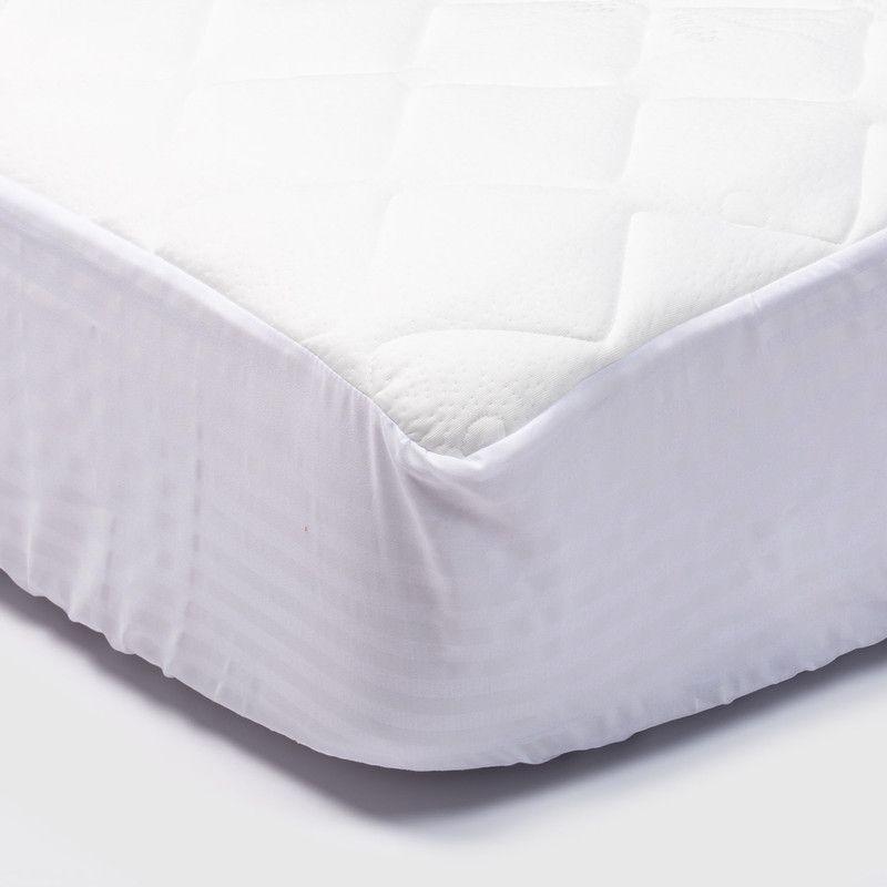 Cubrecolchon Jacquard + Faldon + Sabana Blanca 1 Plaza-4