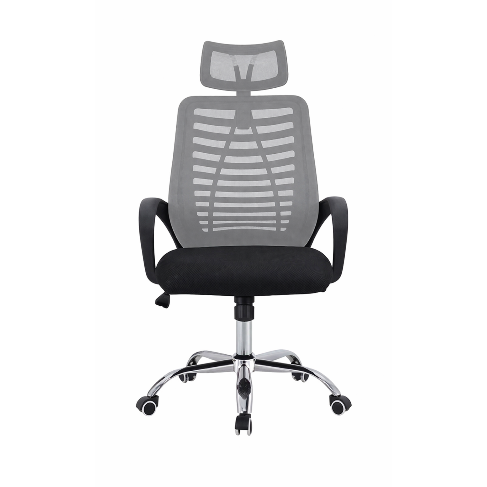Silla De Oficina Ejecutiva Madrid Ergonomica Color Negra y Gris-4