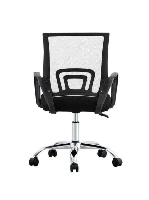 SILLA DE OFICINA EJECUTIVA NUEVA YORK ERGONOMICA RESPALDO MALLA BLANCA BM-520MW-4