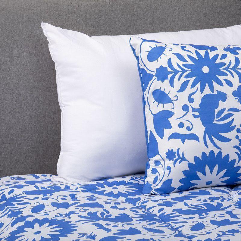 Plumon Mexico Azul 2 Pl + Pack Almohadas Blanco Arthome-1