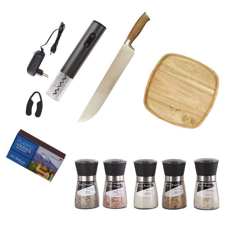 Set Parrillero 196 WAYU + Mix Sales Gourmet 9 Piezas-0