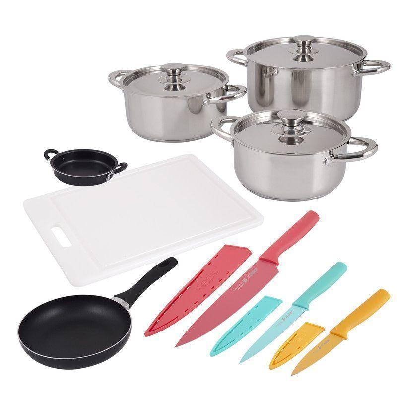 Bateria de Cocina + Utensilios 12 Piezas AH18 - ArtHome-0