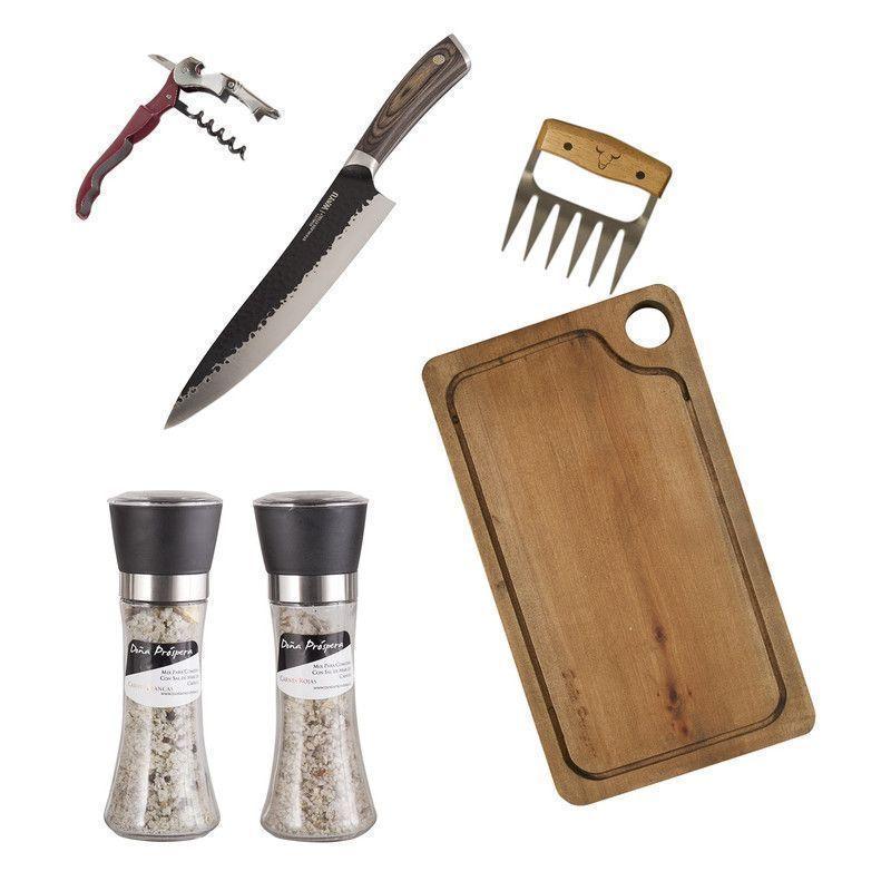 Set Parrillero 215 Wayu + Mix Sales Gourmet 6 Piezas-0