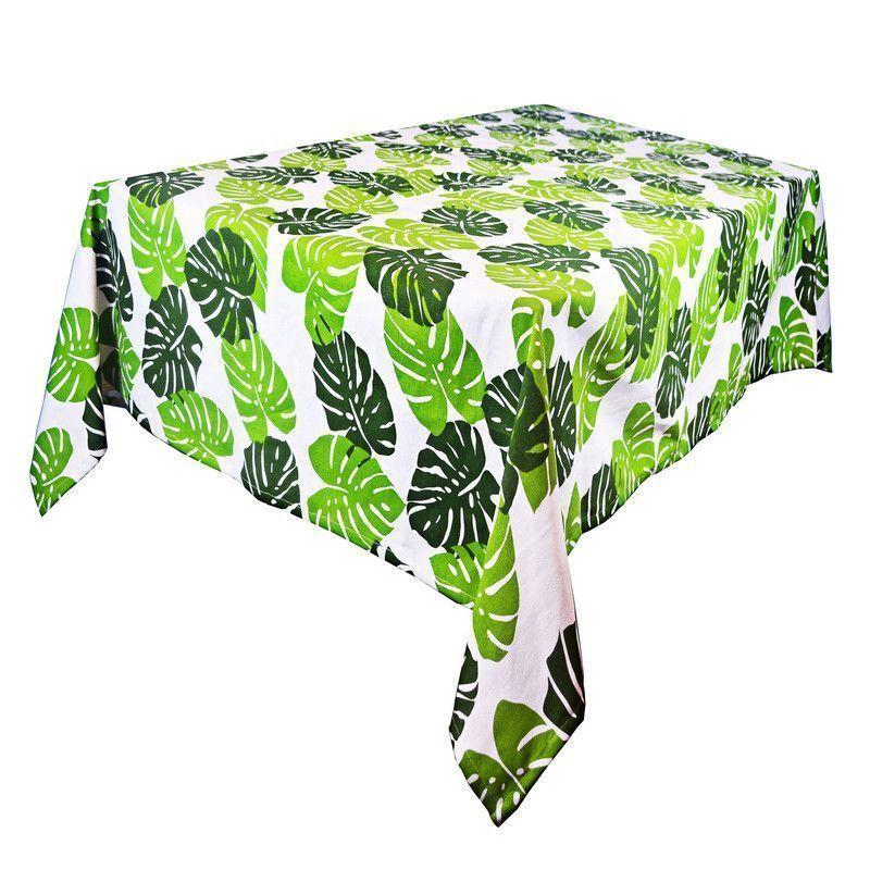 Mantel Rectangular hojas verdes 200 cm x 150 cm-1