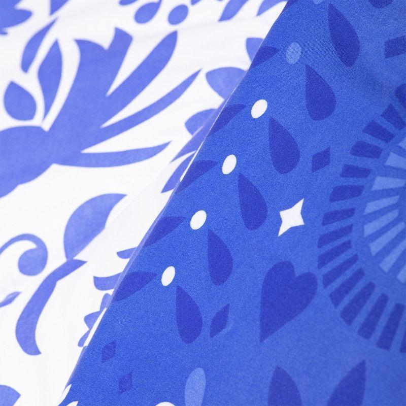 COMBO 49 PLUMON MEXICO REVERSIBLE AZUL 2 PLAZAS-3