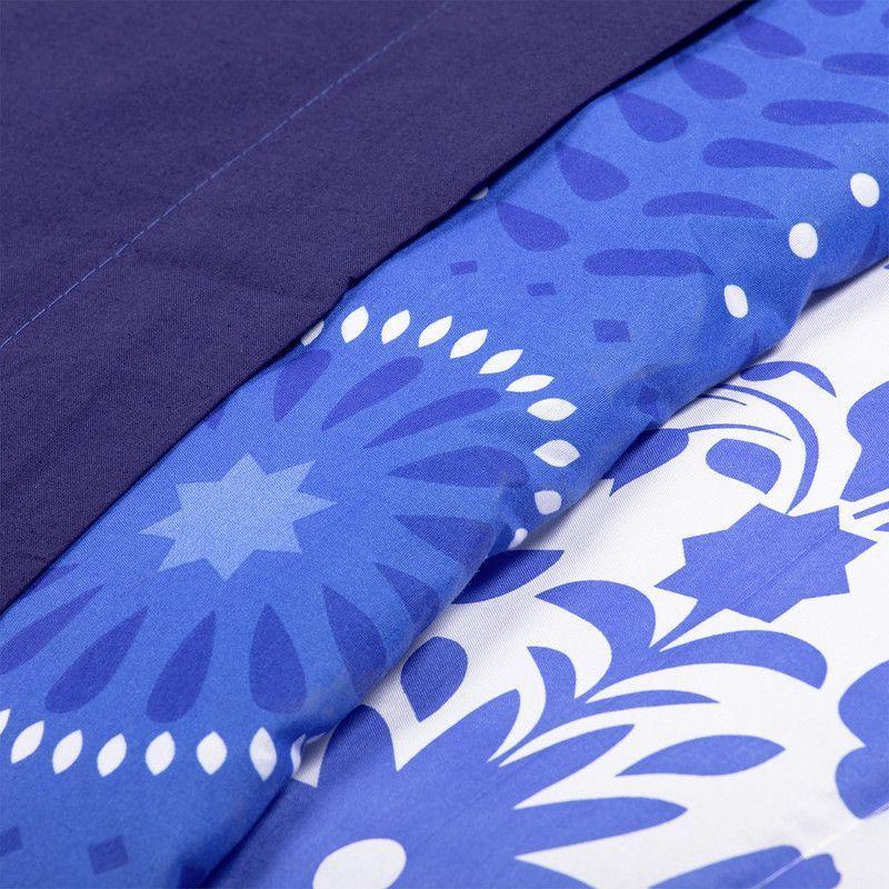 COMBO 49 PLUMON MEXICO REVERSIBLE AZUL 2 PLAZAS-5