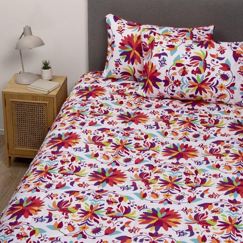 COMBO 9 PLUMON MEXICO REVERSIBLE ROJO 1.5 PLAZAS-3