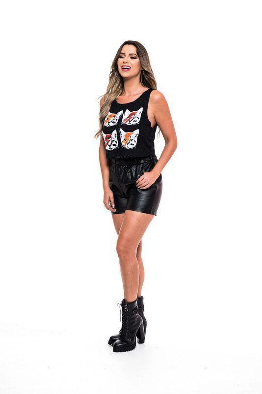 Pack 2 Poleras, Choker y sin manga  Rock Caviar 10-1