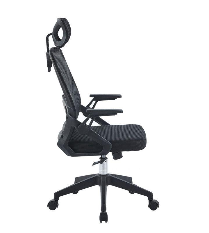 SILLA DE OFICINA EJECUTIVA MANCHESTER ERGONOMICA COLOR NEGRO BM-809-3