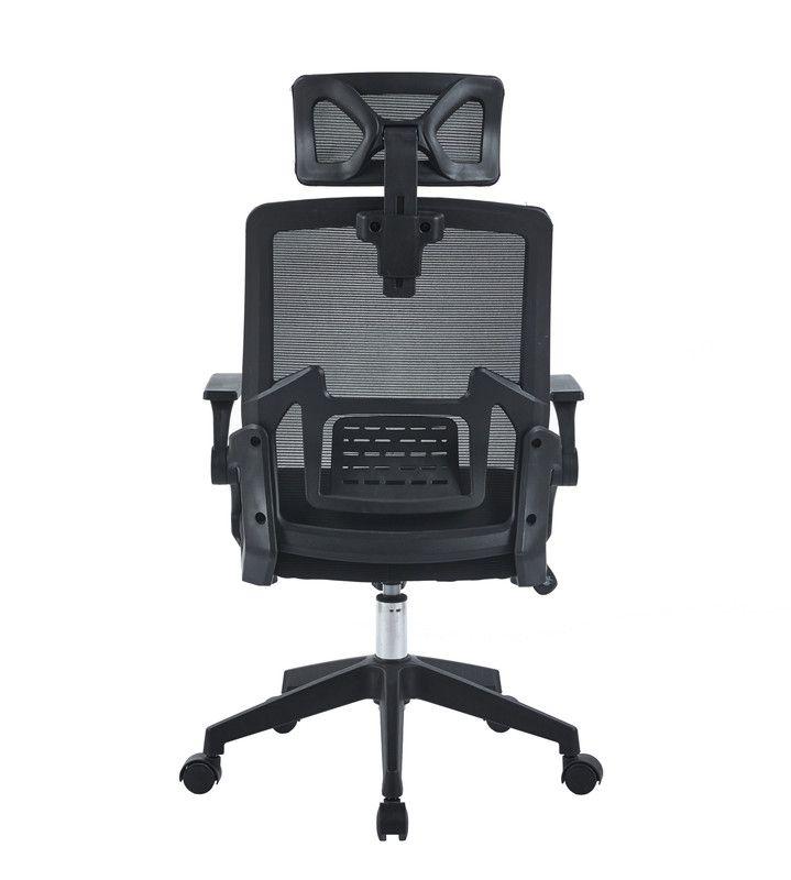SILLA DE OFICINA EJECUTIVA MANCHESTER ERGONOMICA COLOR NEGRO BM-809-4