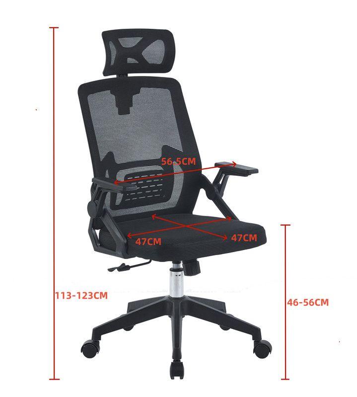 SILLA DE OFICINA EJECUTIVA MANCHESTER ERGONOMICA COLOR NEGRO BM-809-5