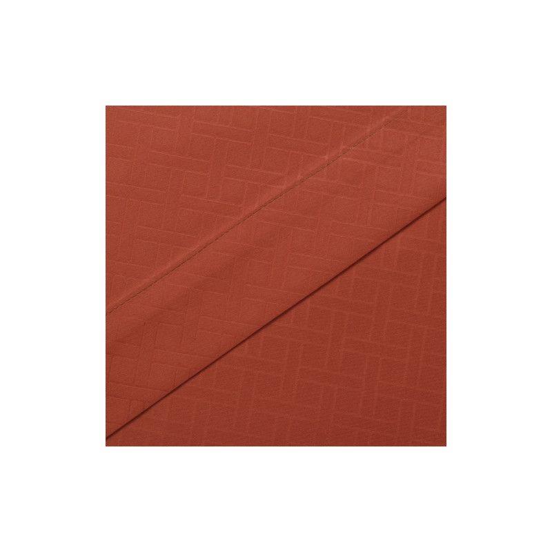 JUEGO DE SABANAS ARTHOME 1.5 PLAZAS TERRACOTA CON RELIEVE MICROFIBRA-2
