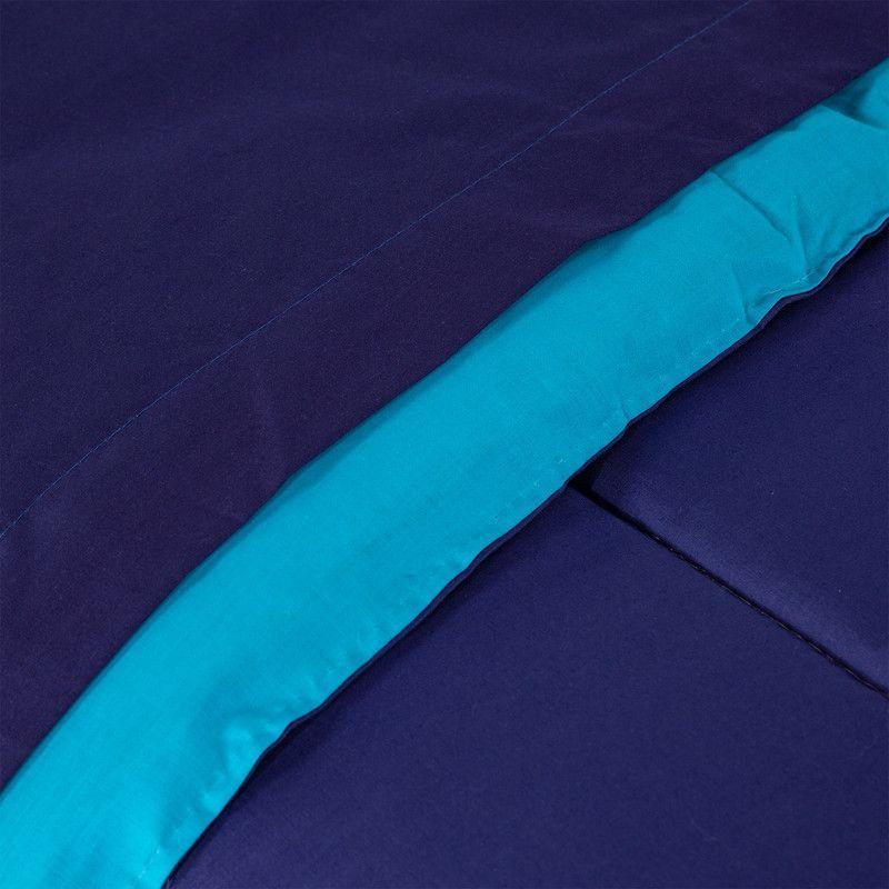 COMBO 50 PLUMON BICOLOR AZUL CELESTE 2 PLAZAS-2