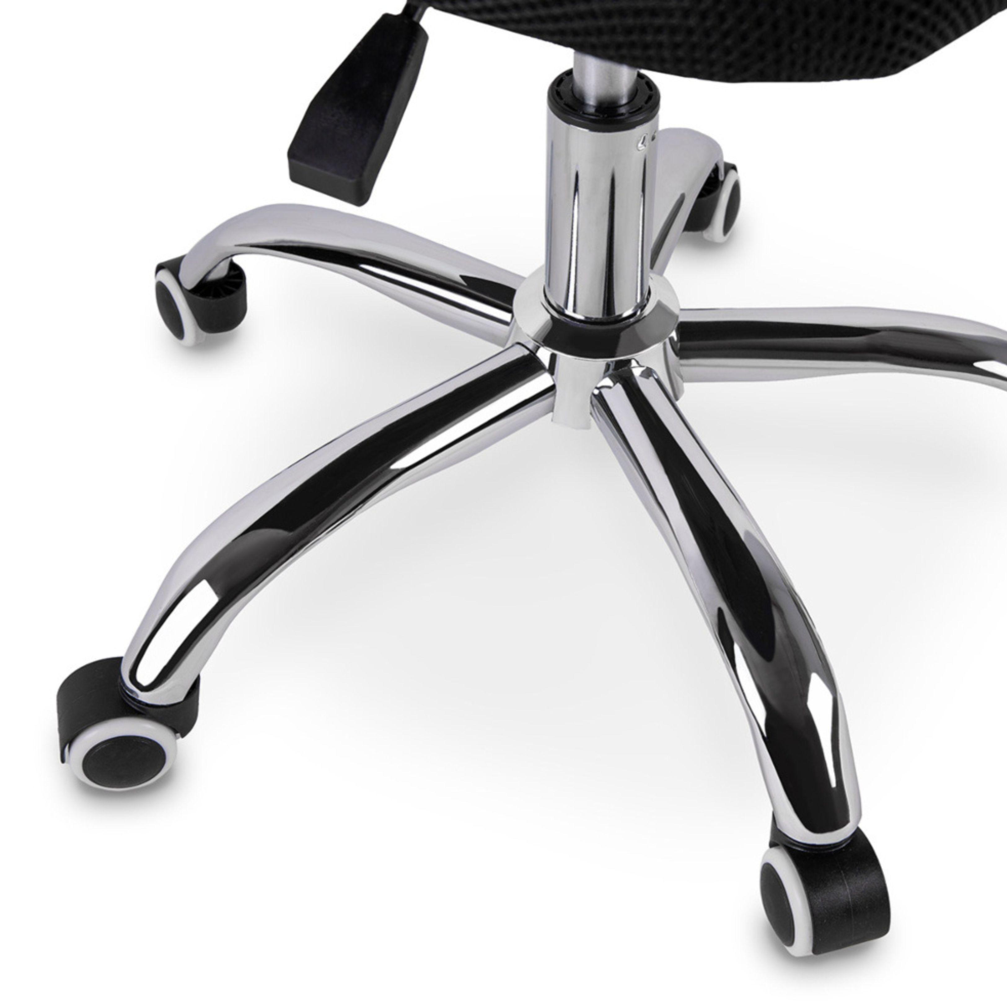 Silla Ejecutiva Ergonómica New York Gris Con Soporte Lumbar y Altura Ajustable-7