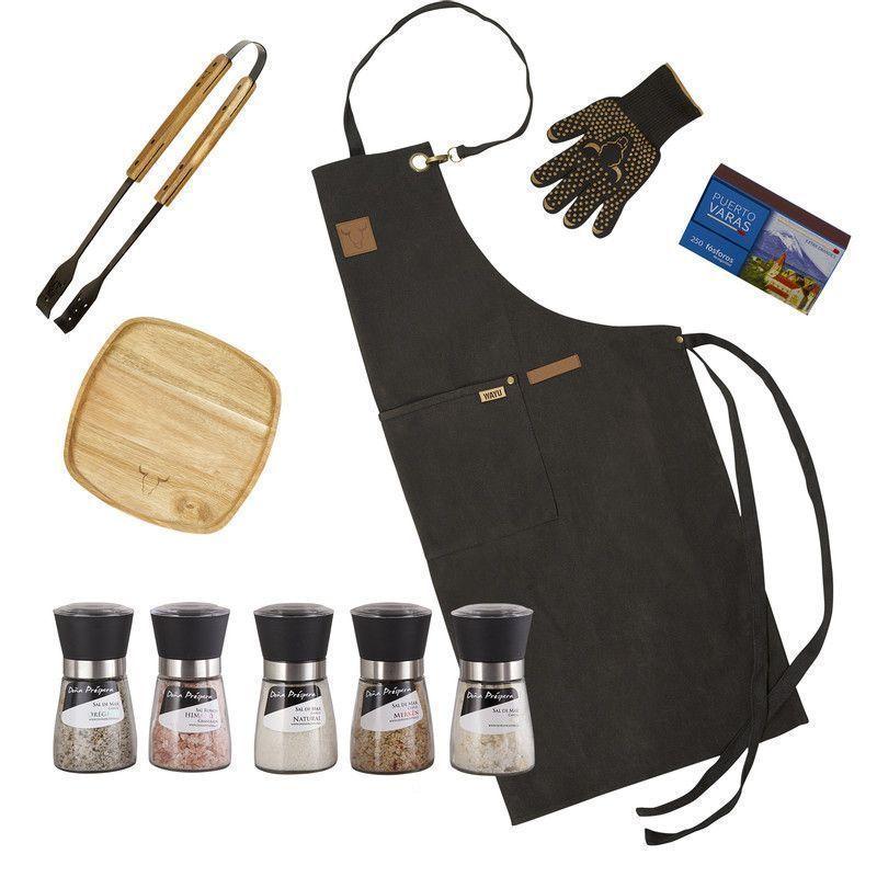 Set Parrillero 162 WAYU + Mix Sales Gourmet 10 Piezas Profesional-0